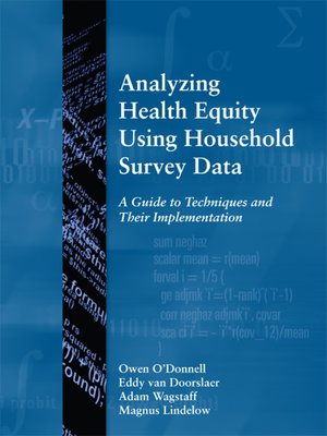 cover image of Analyzing Health Equity Using Household Survey Data